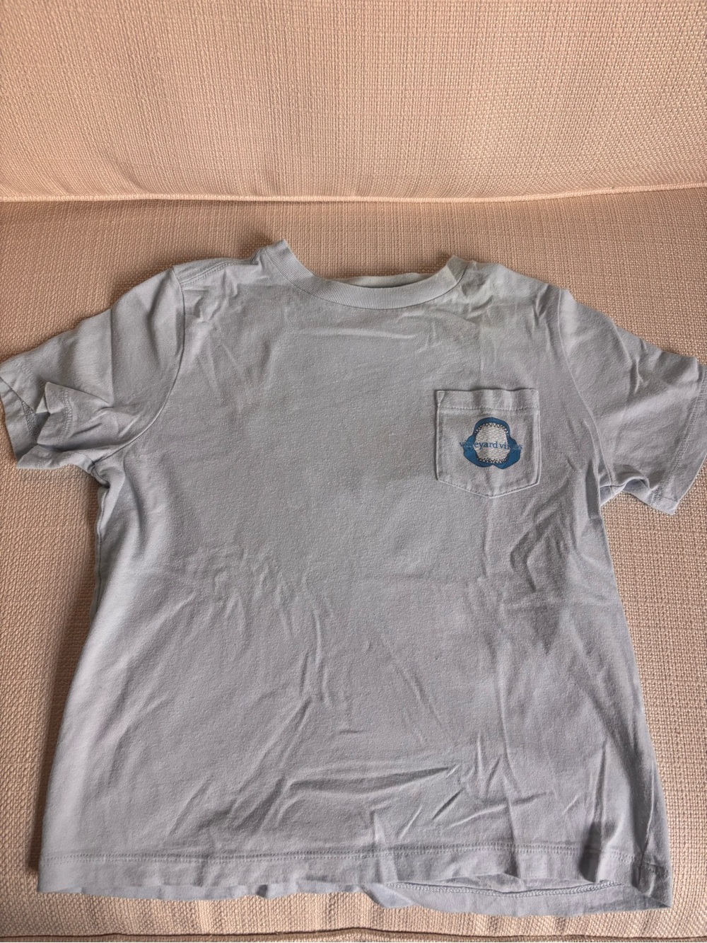Vineyard Vines Light Blue Short Sleeve Pocket Tee